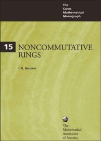 Enlarge image Cover: Noncommutative Rings - Mathematical Association of America
