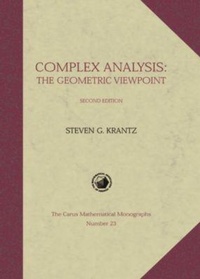Enlarge image Cover: Complex Analysis - Mathematical Association of America