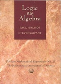 Cover: Logic as Algebra - Mathematical Association of America (MAA)