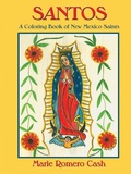 Cover: Santos, a Coloring Book of New Mexico Saints - Sunstone Press
