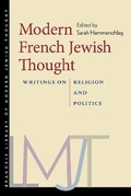 Cover: Modern French Jewish Thought - Brandeis University Press