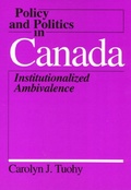 Cover: Policy and Politics in Canada - Temple University Press,U.S.