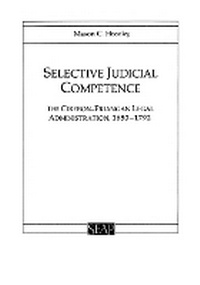 Enlarge image Cover: Selective Judicial Competence - Southeast Asia Program Publications, Cornell University
