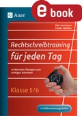 Cover: Rechtschreibtraining f&uuml;r jeden Tag 5-6 - Auer Verlag in der AAP Lehrerwelt GmbH