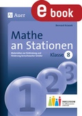 Cover: Mathe an Stationen 8 Inklusion - Auer Verlag in der AAP Lehrerwelt GmbH