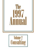 Cover: The Annual, 1997 Consulting - Pfeiffer
