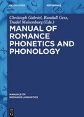 Cover: Manual of Romance Phonetics and Phonology - De Gruyter