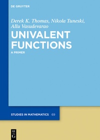 Abbildung von: Univalent Functions - De Gruyter