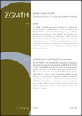 Cover: ZGMTH - Zeitschrift der Gesellschaft f&uuml;r Musiktheorie, 13. Jahrgang 2016 - Georg Olms Verlag