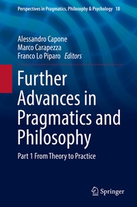 Abbildung von: Further Advances in Pragmatics and Philosophy - Springer