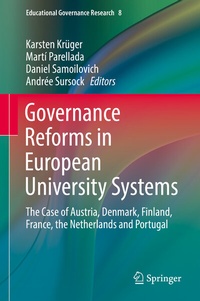 Enlarge image Cover: Governance Reforms in European University Systems - Springer