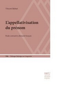 Abbildung von: L'appellativisation du prénom - Narr Francke Attempto