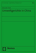 Cover: Umweltgerichte in China - Nomos
