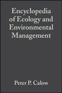 Cover: Encyclopedia of Ecology and Environmental Management - Wiley