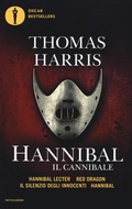 Cover: Hannibal il cannibale: Hannibar Lecter-Red Dargon-Il silenzio degli innocenti-Hannibal - Oscar bestsellers;Mondadori