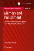 Cover: Memory and Punishment - T.M.C. Asser Press