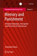 Cover: Memory and Punishment - T.M.C. Asser Press