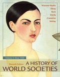 Cover: A History of World Societies, Value Edition, Volume 2 - Bedford/Saint Martin's