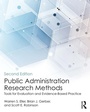Cover: Public Administration Research Methods - Routledge