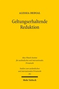 Cover: Geltungserhaltende Reduktion - Mohr Siebeck