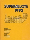 Cover: Superalloys: 1992 - The Minerals, Metals & Materials Society