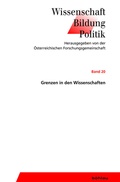 Cover: Grenzen in den Wissenschaften - B&ouml;hlau