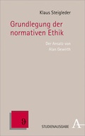 Cover: Grundlegung der normativen Ethik - Karl Alber Verlag