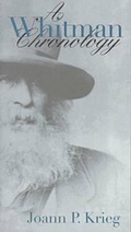 Cover: A Whitman Chronology - University of Iowa Press