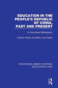 Abbildung von: Education in the People's Republic of China, Past and Present - Routledge