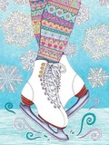 Cover: Hello Angel Lined Journal Skates - Quiet Fox Designs