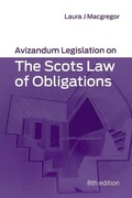 Bild: Avizandum Legislation on the Scots Law of Obligations - Avizandum Publishing Ltd