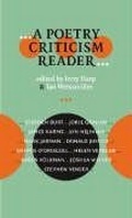 Cover: A Poetry Criticism Reader - University of Iowa Press