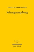Cover: Krisengesetzgebung - Mohr Siebeck