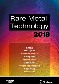 Enlarge image Cover: Rare Metal Technology 2018 - Springer