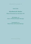 Cover: Italoalbanische Studien - Harrassowitz Verlag
