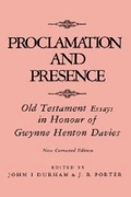 Cover: Proclamation and Prescence - Mercer University Press