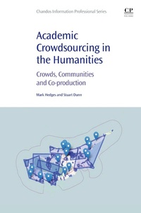 Enlarge image Cover: Academic Crowdsourcing in the Humanities - Chandos Publishing