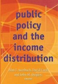 Enlarge image Cover: Public Policy and the Income Distribution - Russell Sage Foundation