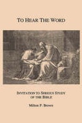 Cover: To Hear the Word - Mercer University Press