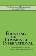 Cover: Founding the Communist International - Pathfinder Books Ltd