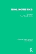 Cover: Biolinguistics - Routledge