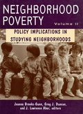Cover: Neighborhood Poverty: Policy Implications in Studying Neighborhoods Vol 2 - Russell Sage Foundation