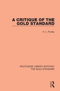 Cover: A Critique of the Gold Standard - Routledge