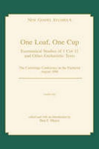 Enlarge image Cover: One Loaf, One Cup - Mercer University Press