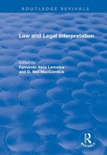 Cover: Law and Legal Interpretation - Routledge