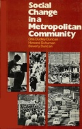Cover: Social Change in a Metropolitan Community - Russell Sage Foundation