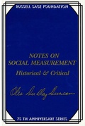 Cover: Notes on Social Measurement - Russell Sage Foundation
