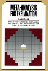 Enlarge image Cover: Meta-Analysis for Explanation - Russell Sage Foundation
