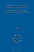 Cover: Yearbook of the European Convention on Human Rights/Annuaire de la convention europeenne des droits de l'homme, Volume 59 (2016) - Martinus Nijhoff