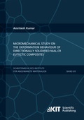 Cover: Micromechanical study on the deformation behaviour of directionally solidified NiAl-Cr eutectic composites - KIT Scientific Publishing